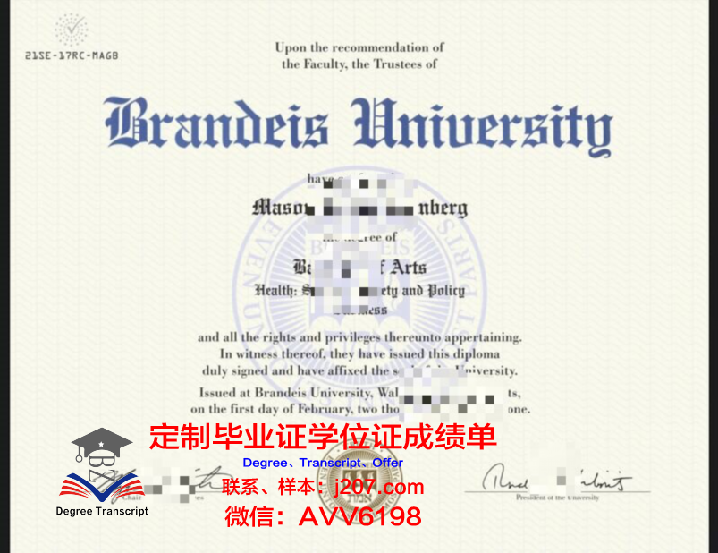 布兰迪斯大学毕业证长什么样(布兰迪斯大学好录取吗)