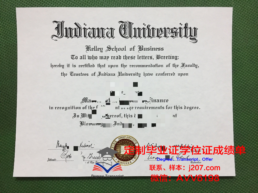 印第安纳大学毕业证书(印第安纳大学毕业证书有用吗)