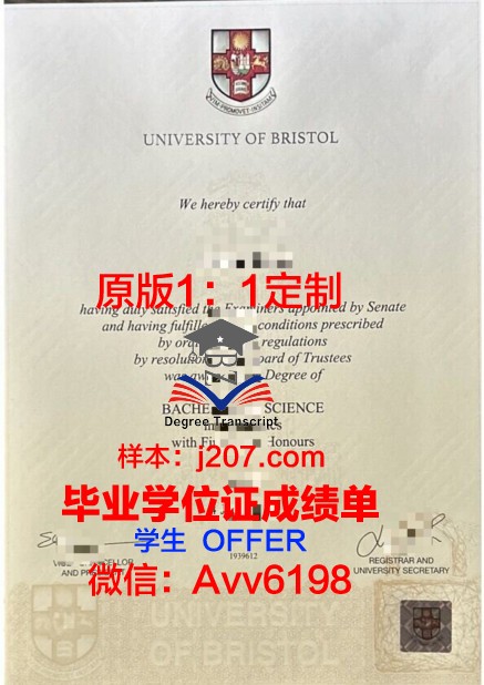 布尔诺理工大学毕业证书(布里斯托大学毕业证书)