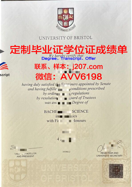 布尔诺理工大学毕业证书(布里斯托大学毕业证书)