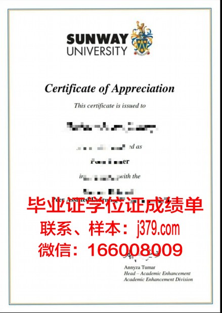 双威大学毕业学位