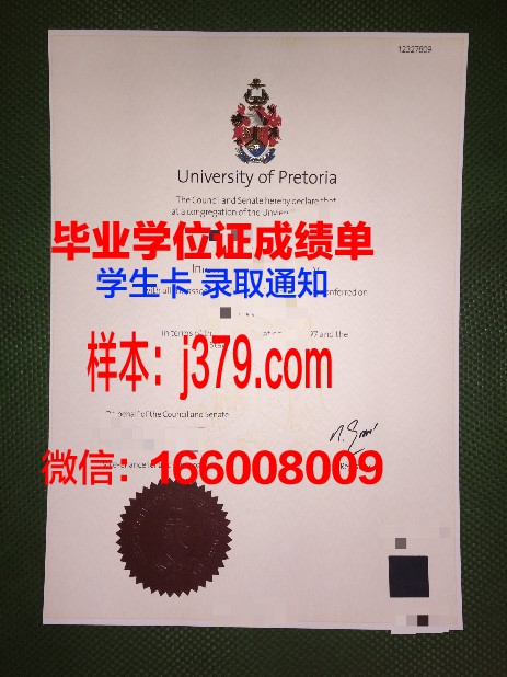 比勒陀利亚大学毕业证高清图(比勒陀利亚怎么读)