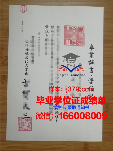 山口县立大学毕业证补办