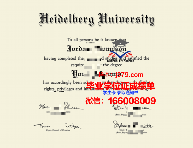 海德堡大学毕业证电子版(海德堡大学视频)