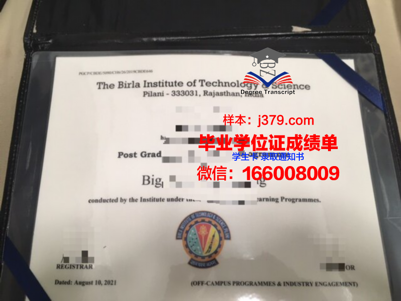 比尔拉科学技术学院本科学位证：开启未来的金色钥匙