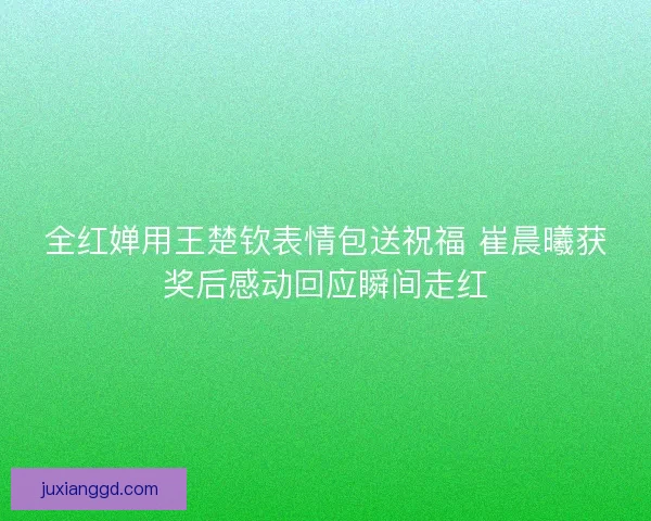 全红婵用王楚钦表情包送祝福 崔晨曦获奖后感动回应瞬间走红